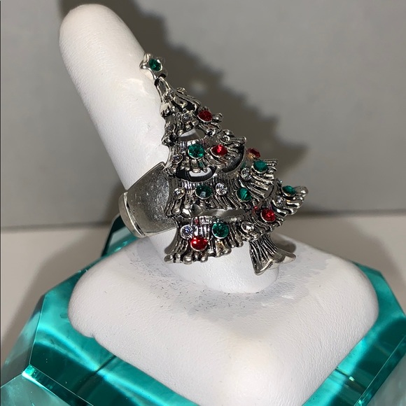 NWT Holiday Tree Adjustable Ring - Picture 5 of 5